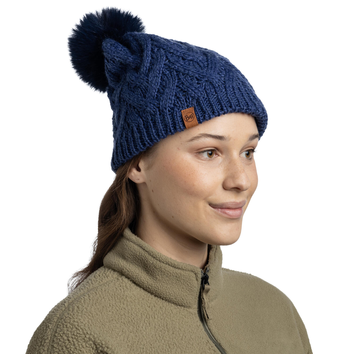 Gorro Knitted & Fleece Band Mujer Buff Azul oscuro ÚNICA 6/7