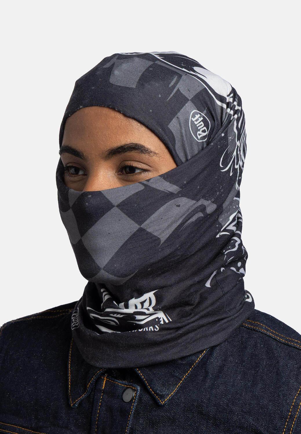 Braga de cuello Original EcoStretch Unisex Buff Negro 6/7