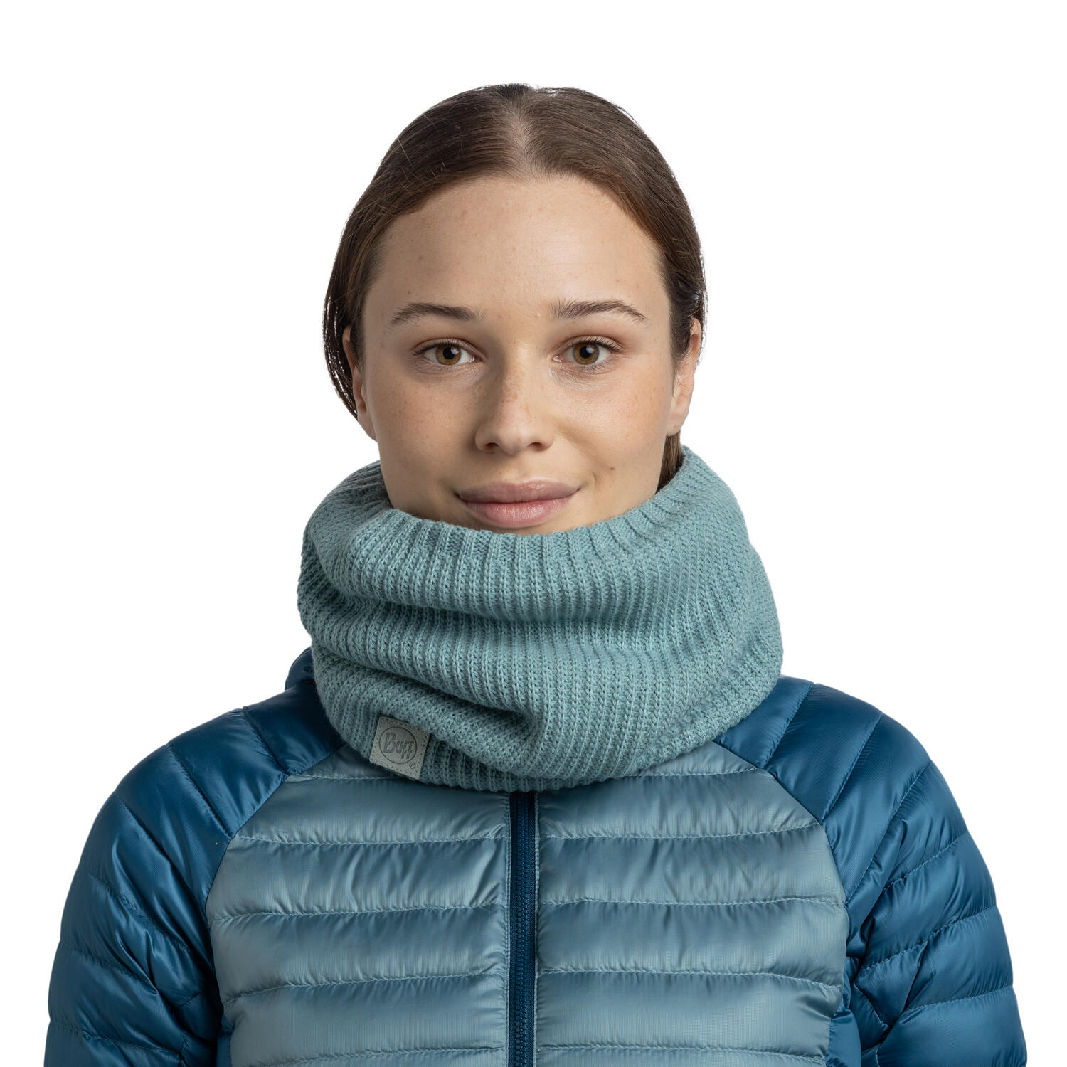 Braga de cuello Knitted & Fleece Unisex Buff Azul 3/5