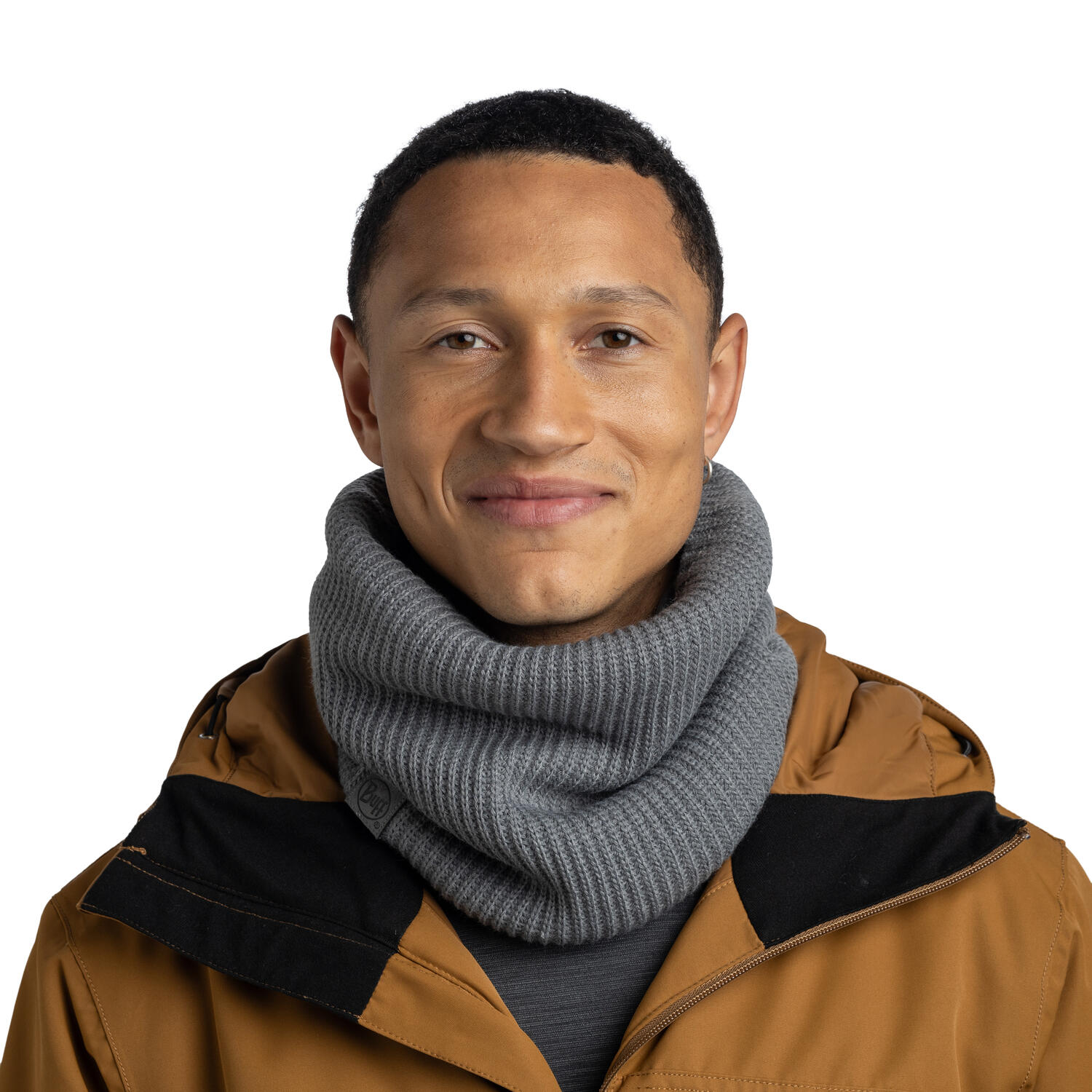 Bandana BUFF KNITTED & FLEECE NECKWARMER RUTGER IRON 3/5