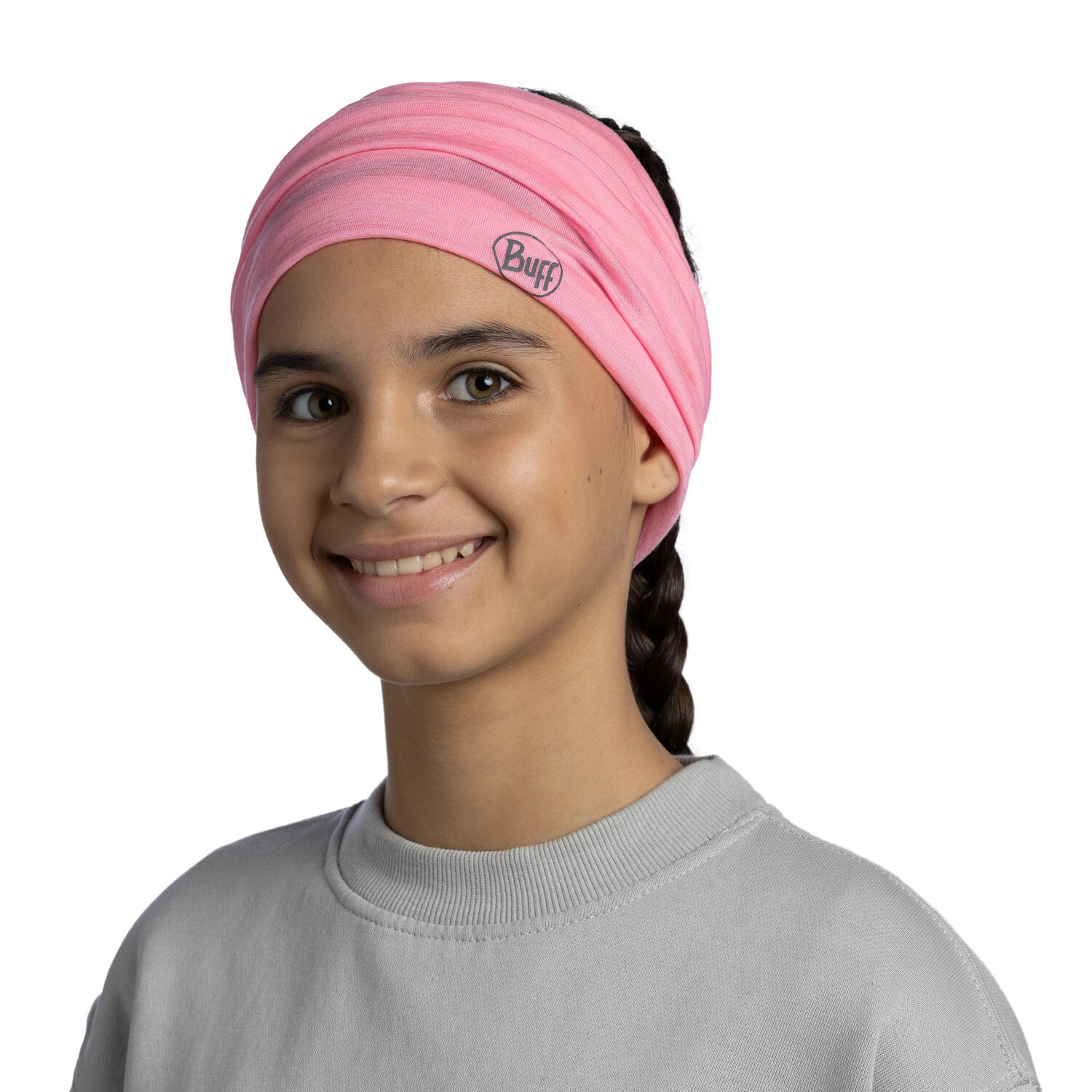Bandana dziecięca BUFF MERINO LIGHTWEIGHT SOLID 6/7