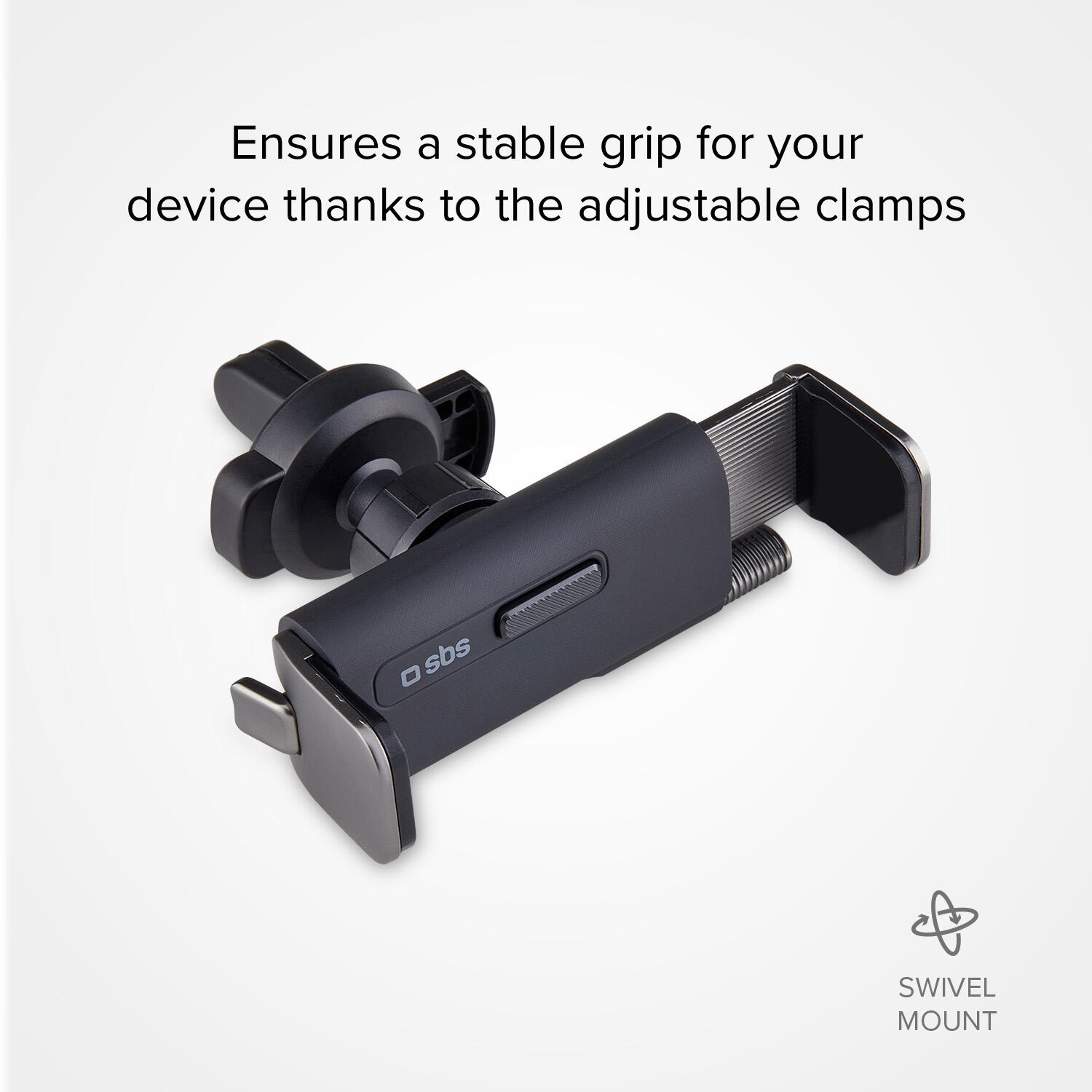 Support de voiture pour smartphone avec clip orientable 3/4