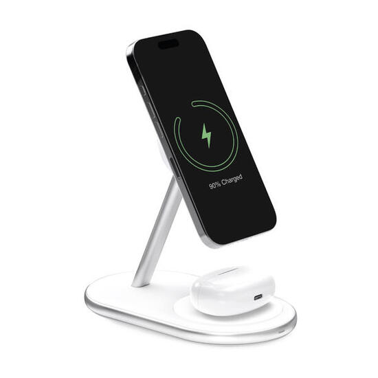 Station de charge Mag Station 2‑en‑1 avec technologie Qi2