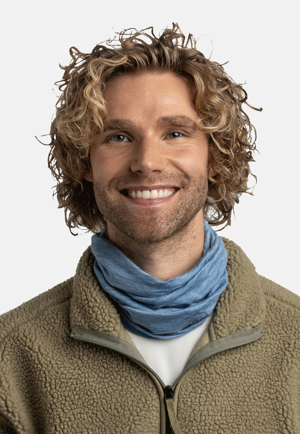 Chusta wielofunkcyjna Buff Lightweight Merino Wool - solid lake blue 5/6