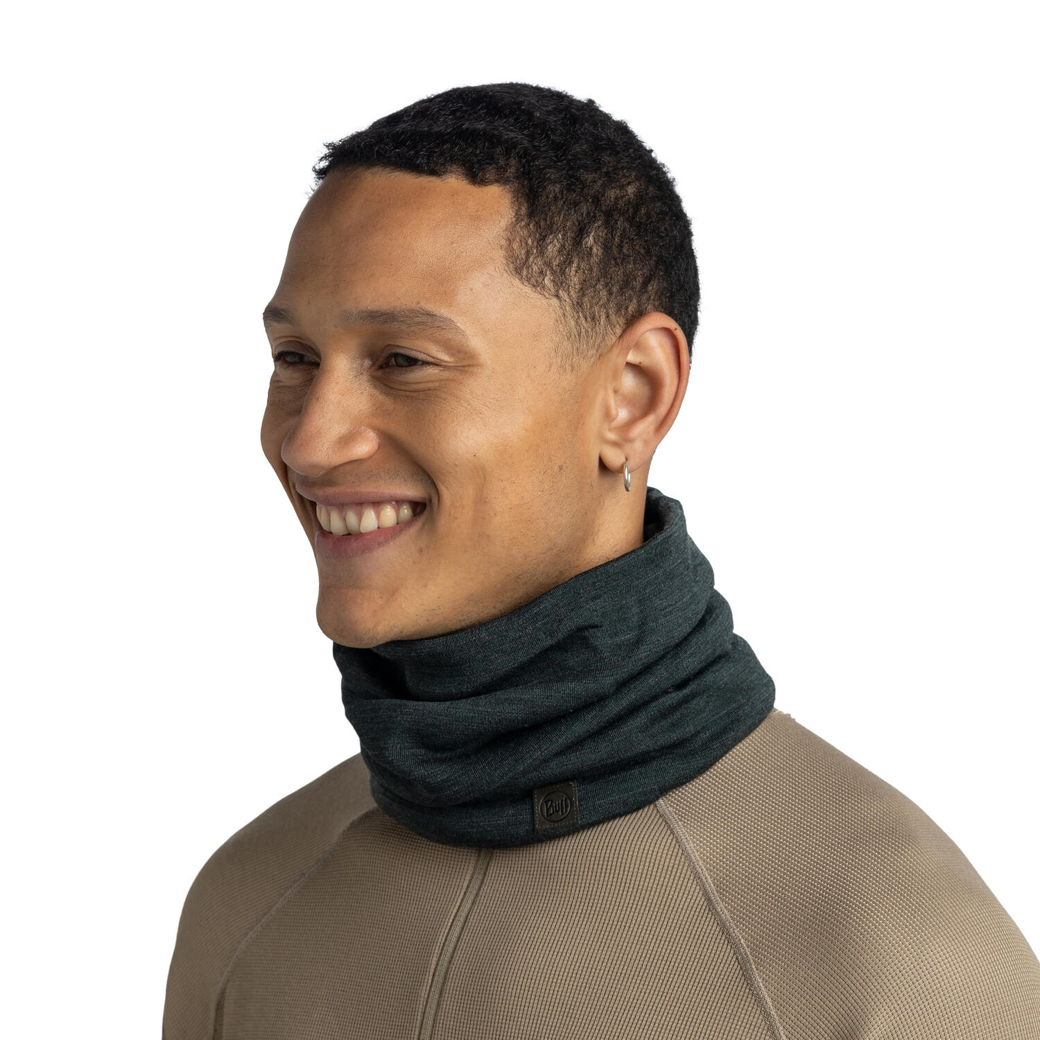 Braga de cuello Merino Heavyweight Unisex Buff Verde 6/7