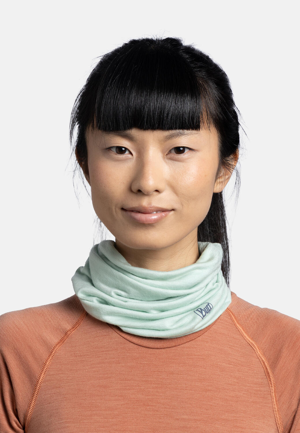Chusta wielofunkcyjna Buff Lightweight Merino Wool - solid seagrove green 5/7