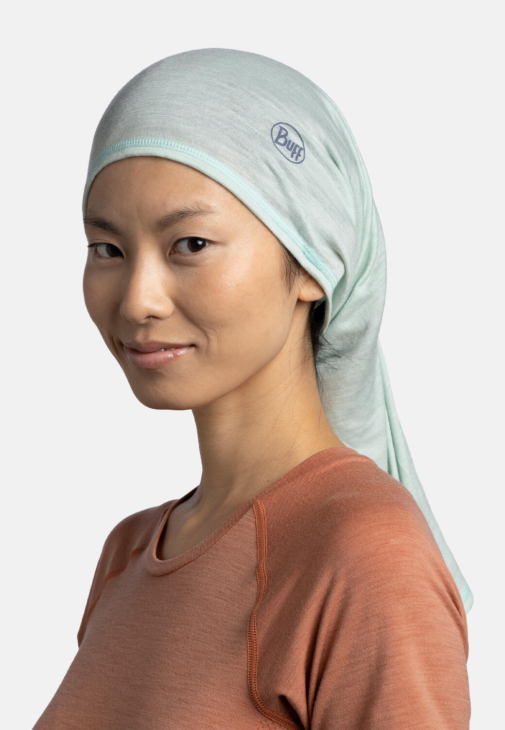 Chusta wielofunkcyjna Buff Lightweight Merino Wool - solid seagrove green 6/7