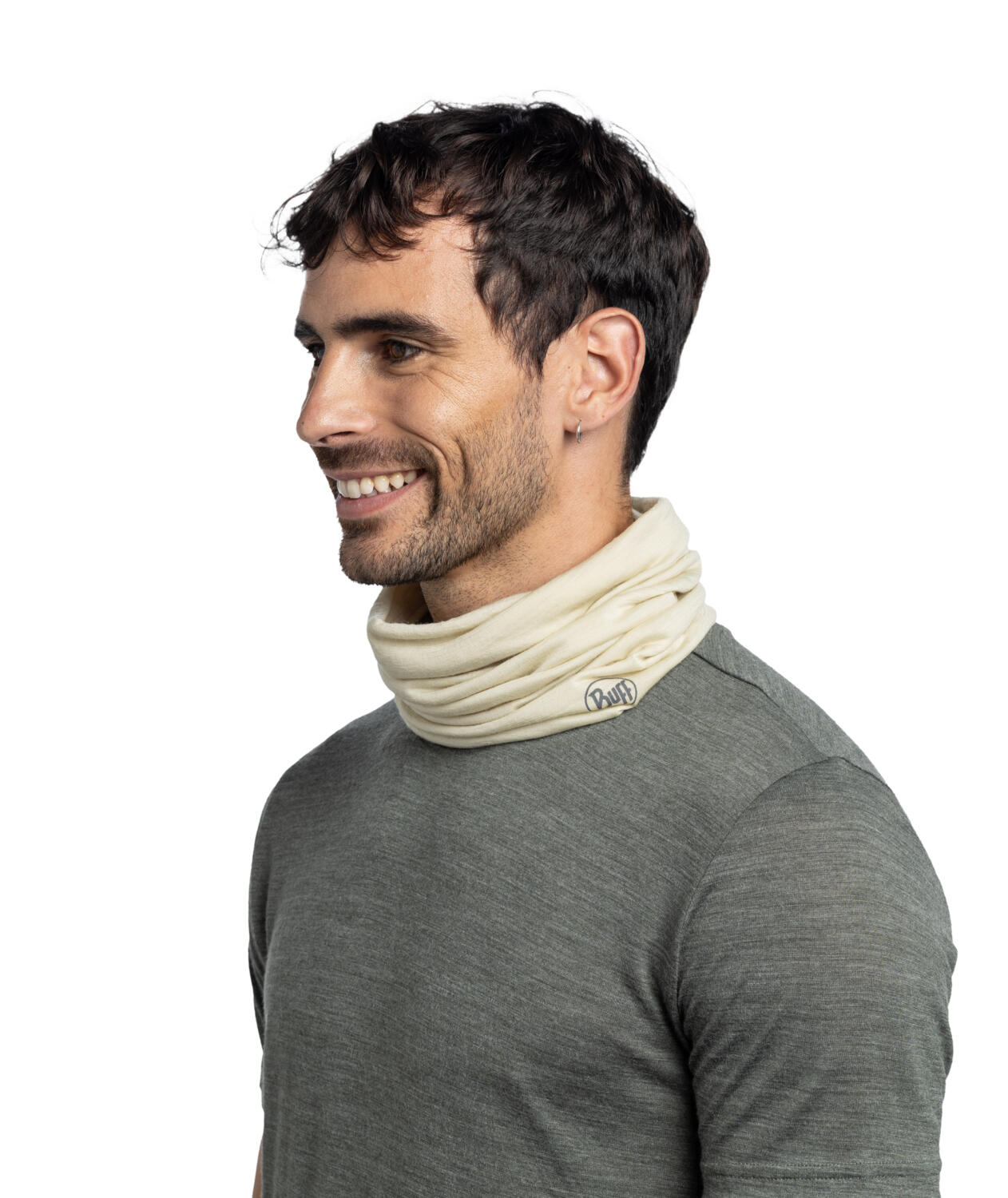 Braga de cuello Merino Lightweight Unisex Buff Verde 4/7