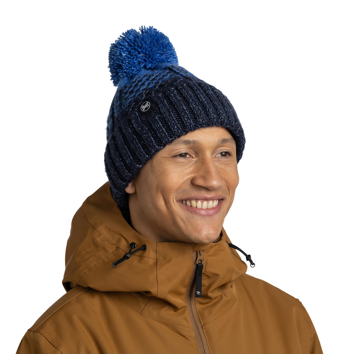 Gorro Knitted & Fleece Band Mujer Buff Azul oscuro ÚNICA 3/5