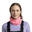 Fular Buff Merino roz 100% lână merino