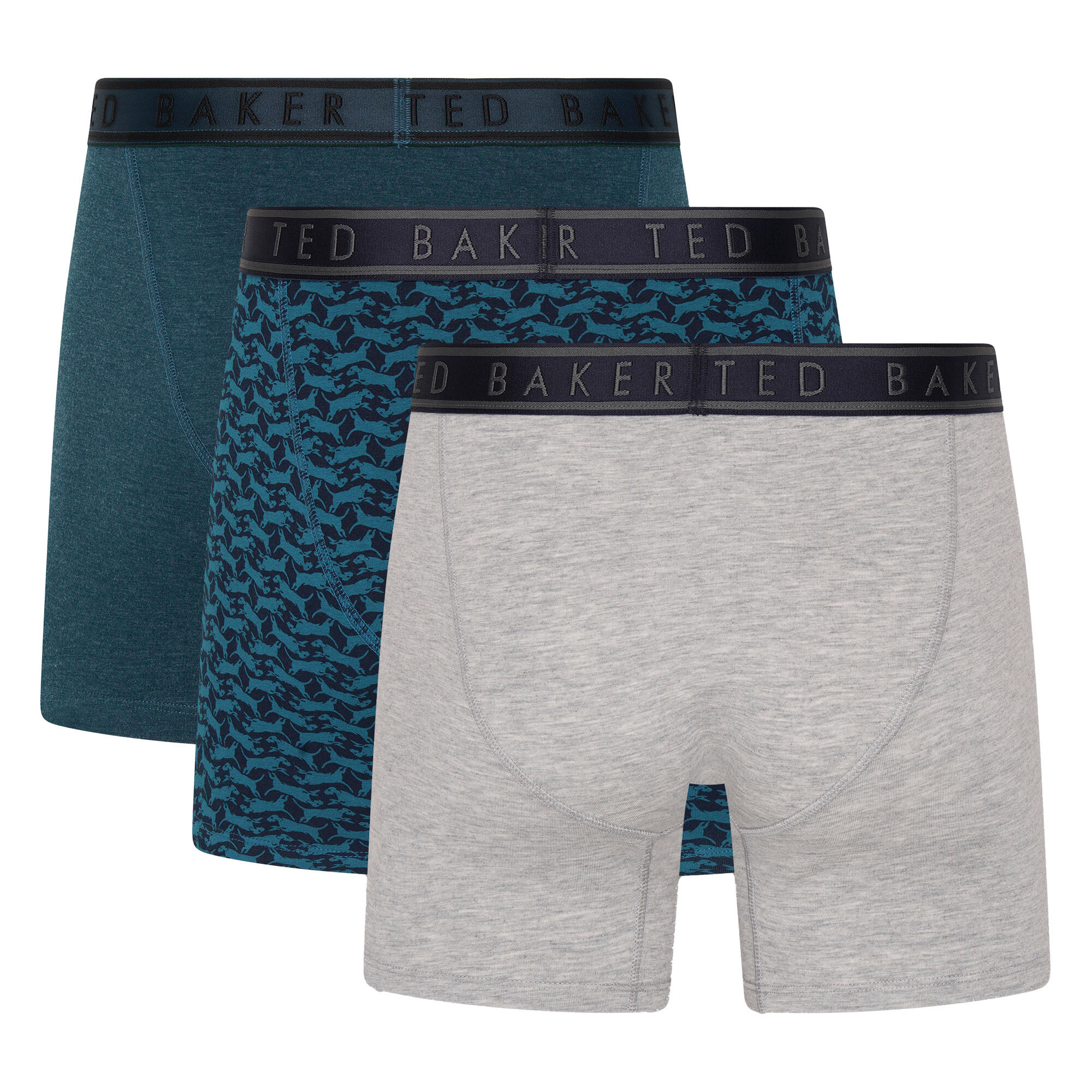 Ted Baker - Lot de 3 Boxers Homme Coton Doux et Respirant 2/3