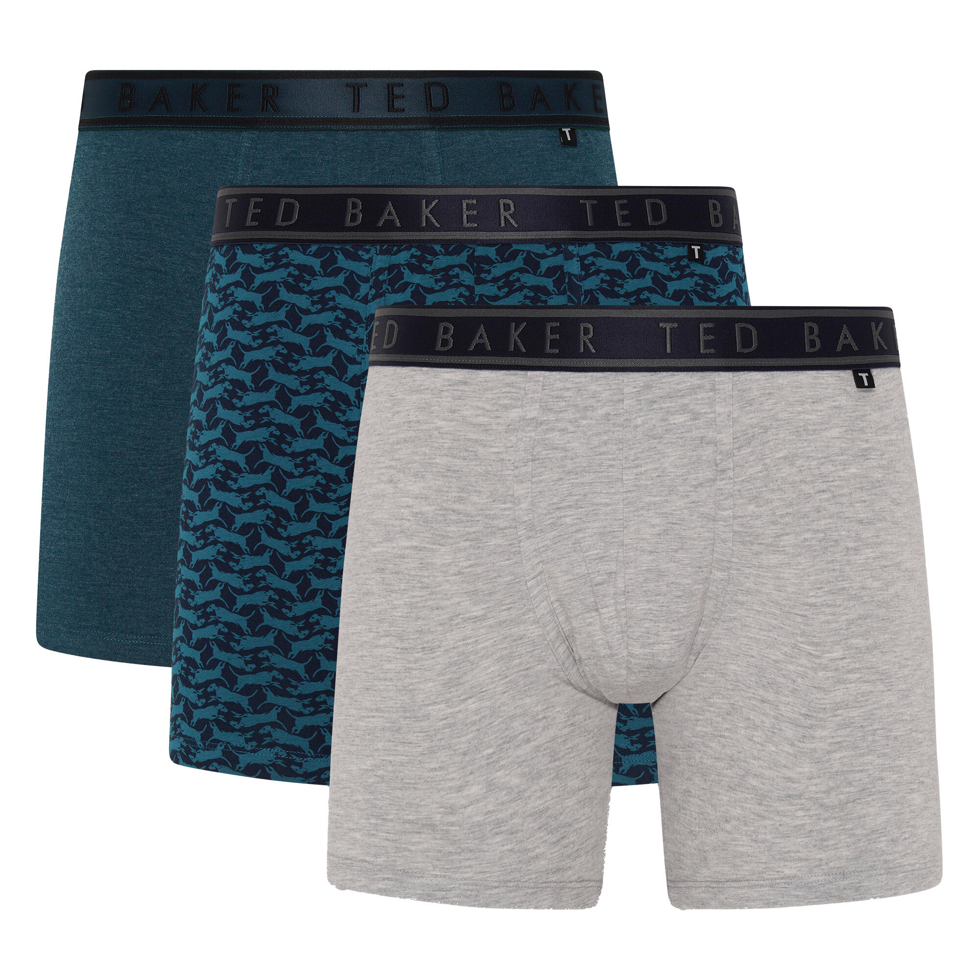 Ted Baker - Lot de 3 Boxers Homme Coton Doux et Respirant 1/3