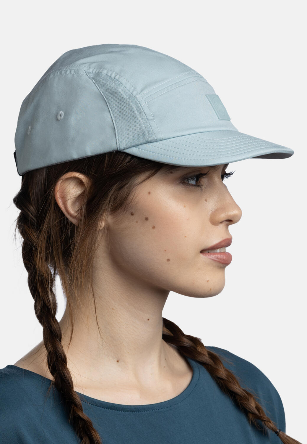 Buff 5 Panel Go Solid Cap Light Blue 5/7