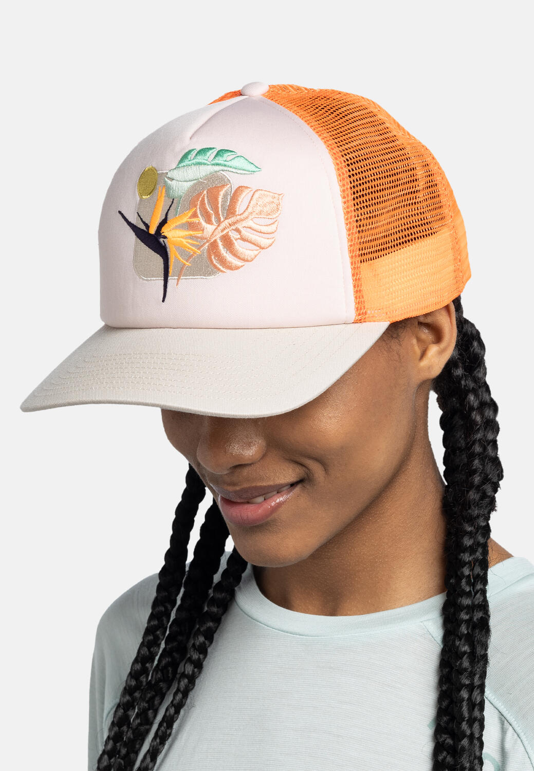 Gorra Trucker Unisex Buff Naranja 5/7