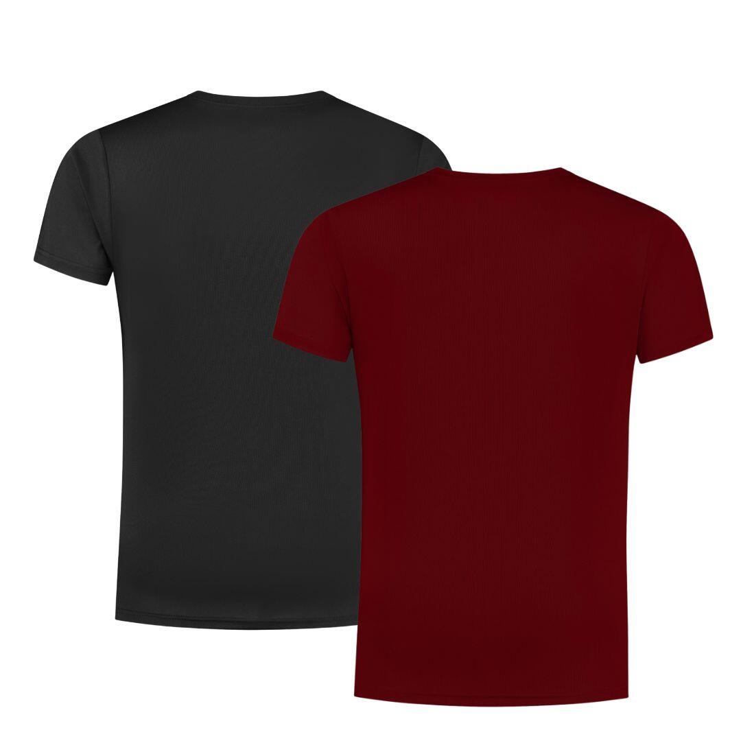Herren Laufshirt 2er-Pack Kurzarmshirt 3/7