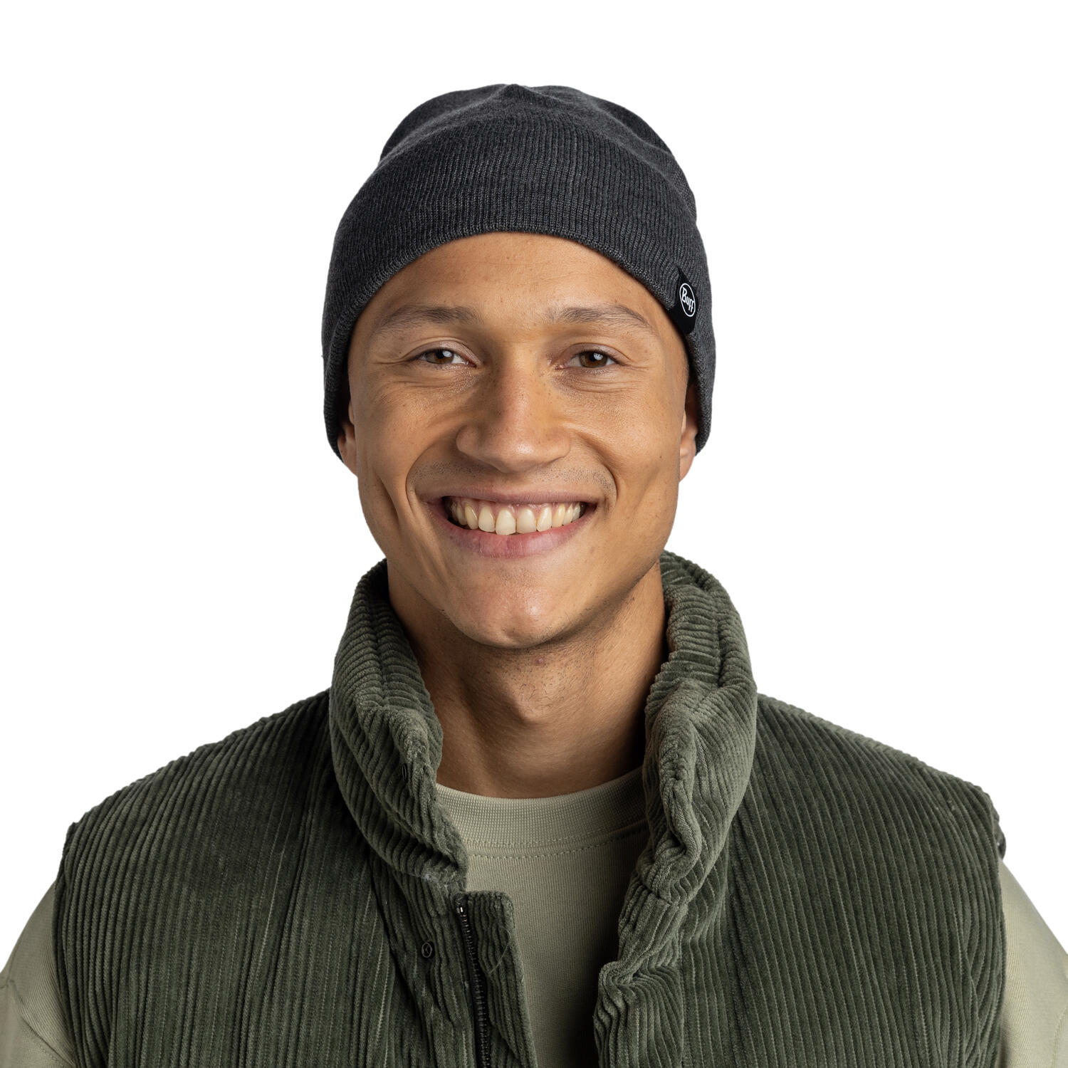 Gorro Knitted & Fleece Band Unisex Buff Gris 5/7
