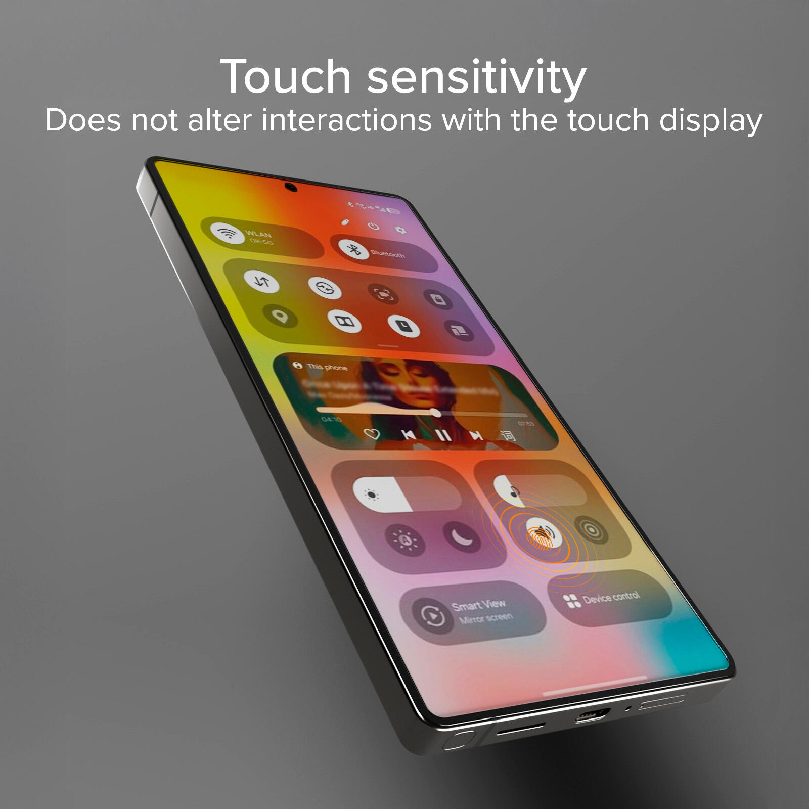 Vitre ultra-résistante pour Samsung A36 avec technologie D3O et applicateur 5/6