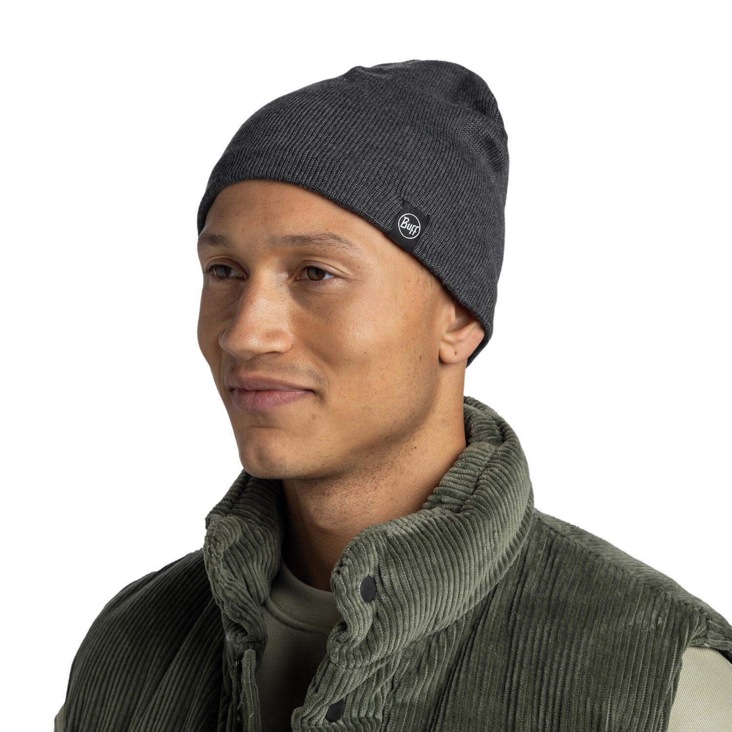 Gorro Knitted & Fleece Band Unisex Buff Gris 6/7