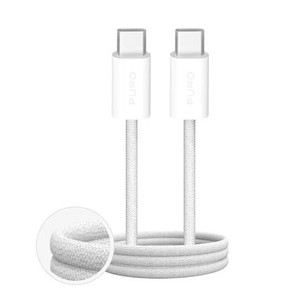 Kabel materiałowy „FABRIK” od USB-C do USB-C, 3m