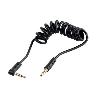 Cavo audio spiralato con Jack a 90°