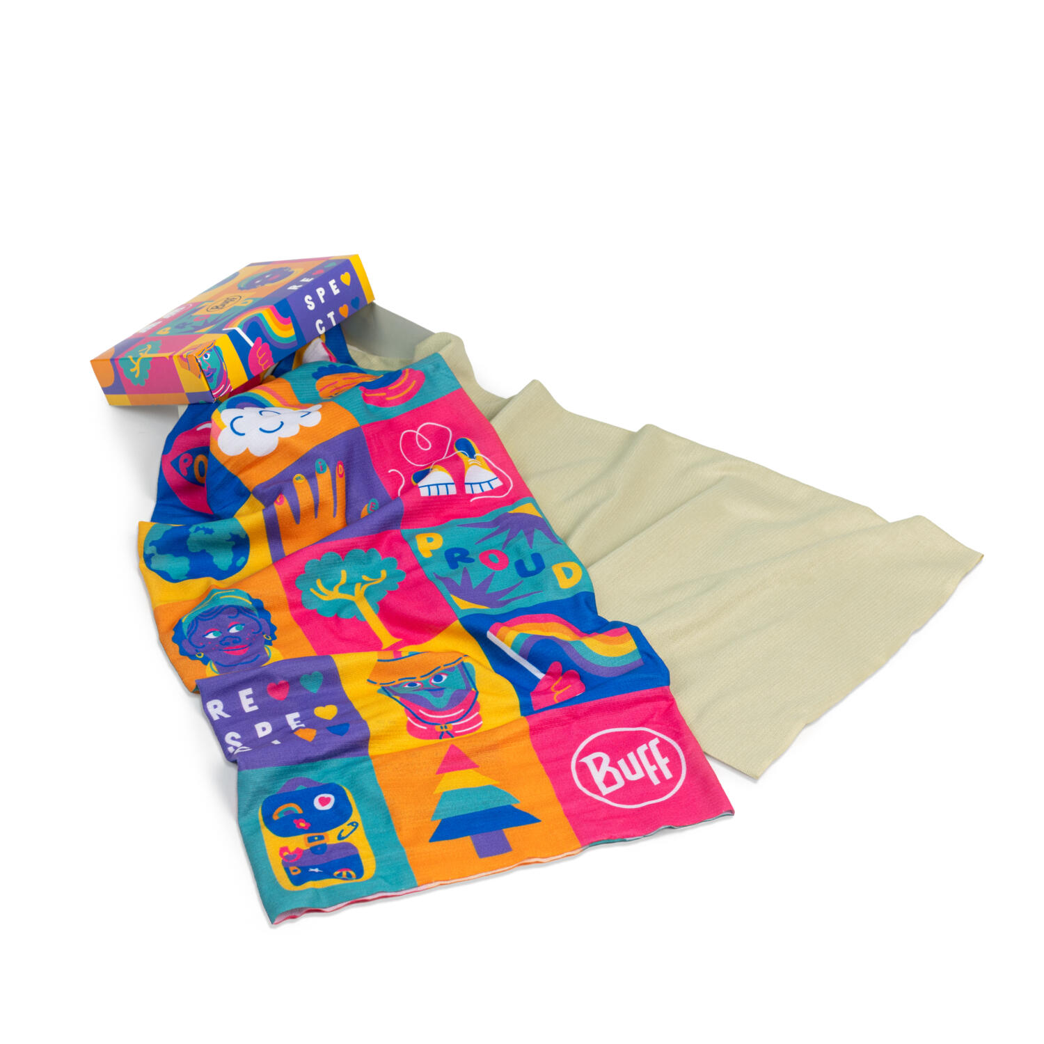 Chusty wielofunkcyjne BUFF Coolnet UV Twin Pack Pride 4/6