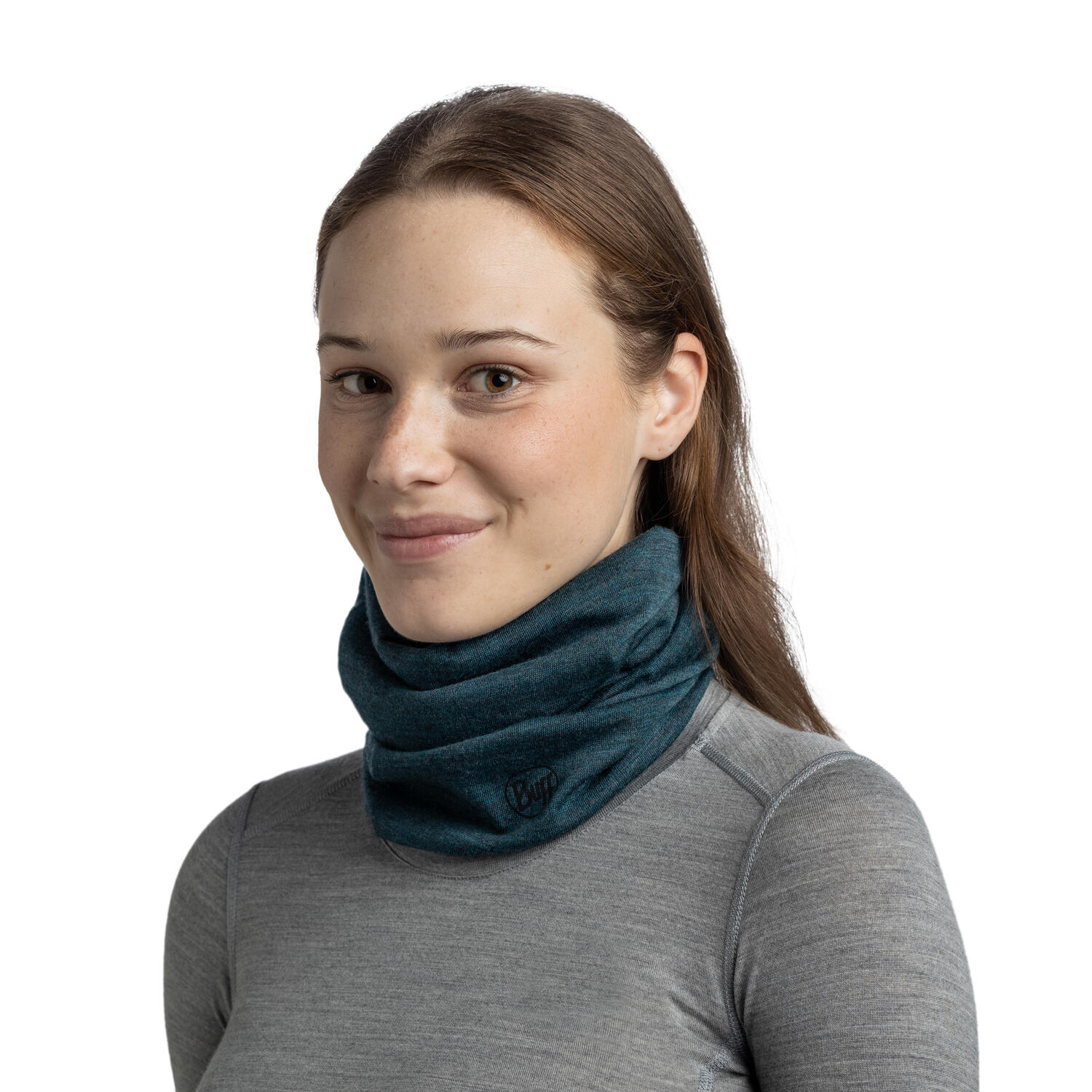 Braga de cuello Merino Midweight Unisex Buff Verde 5/5