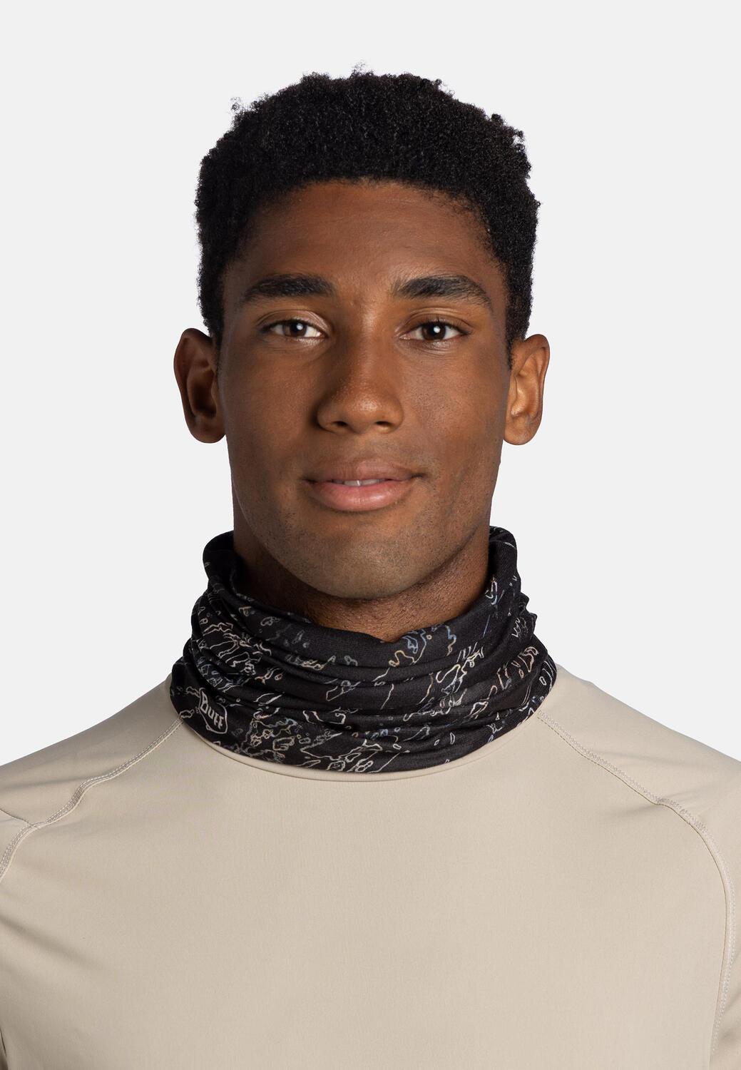 Braga de cuello CoolNet UV® Unisex Buff Negro 5/7