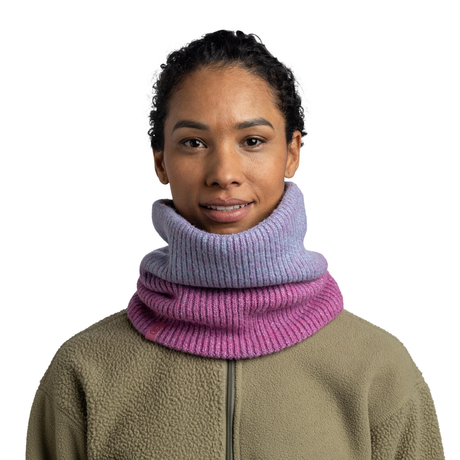 Bandana BUFF KNITTED & FLEECE NECKWARMER MARIN ORCHID 5/7