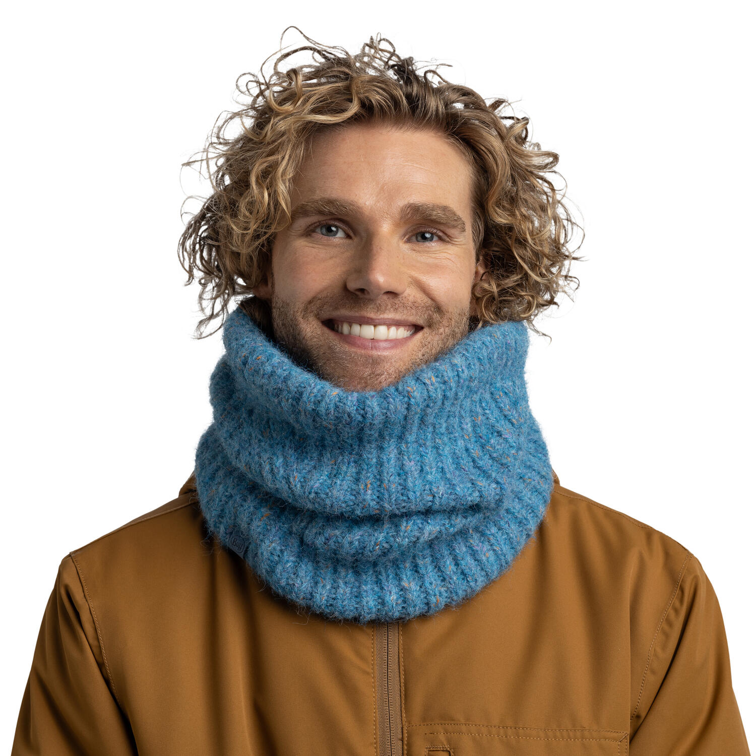 Braga de cuello Knitted & Fleece Mujer Buff Azul ÚNICA 3/5