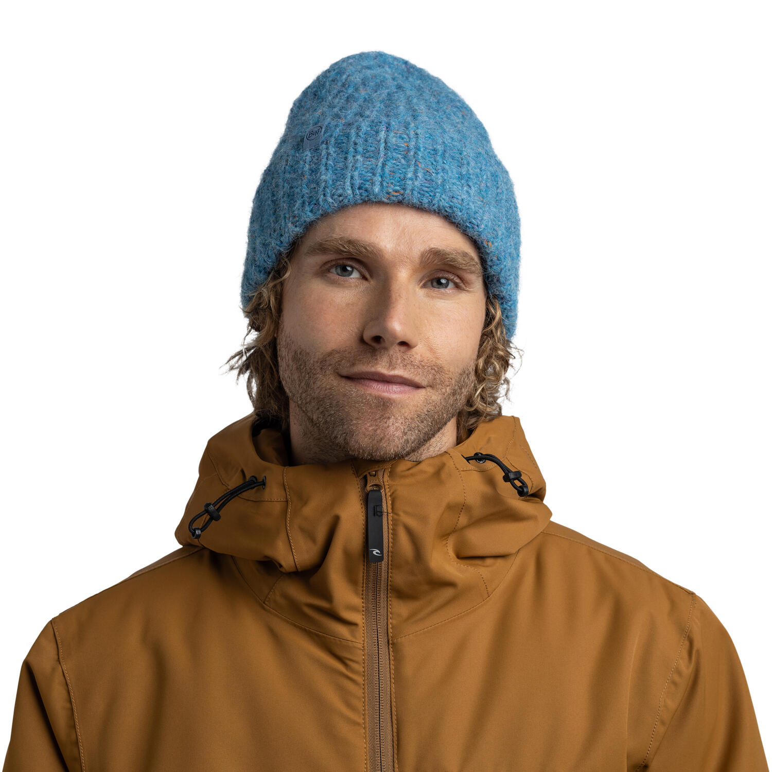 Gorro Knitted & Fleece Band Mujer Buff Azul 3/5