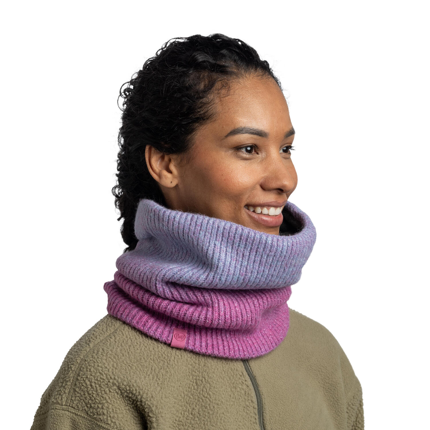Bandana BUFF KNITTED & FLEECE NECKWARMER MARIN ORCHID 6/7