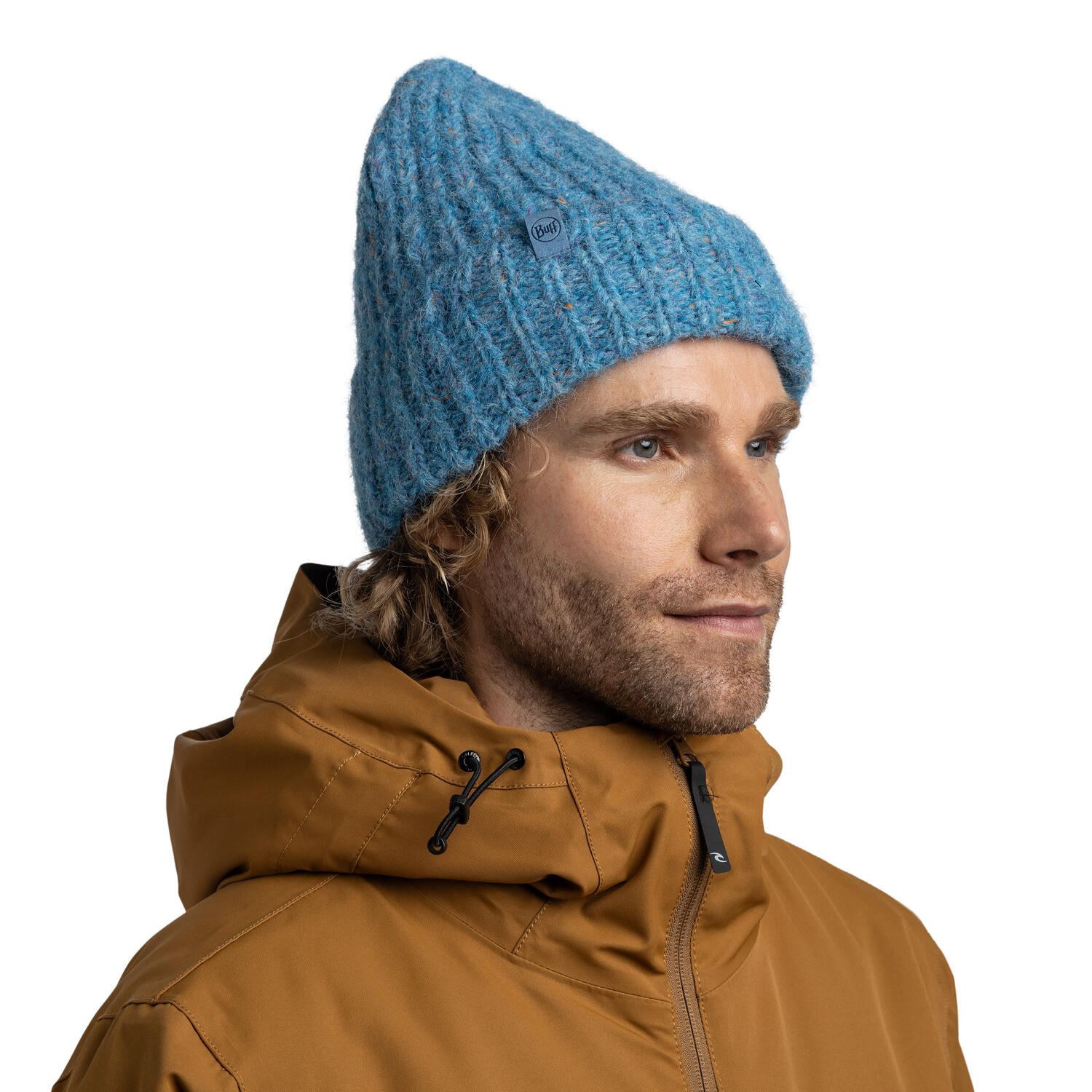 Gorro Knitted & Fleece Band Mujer Buff Azul 4/5