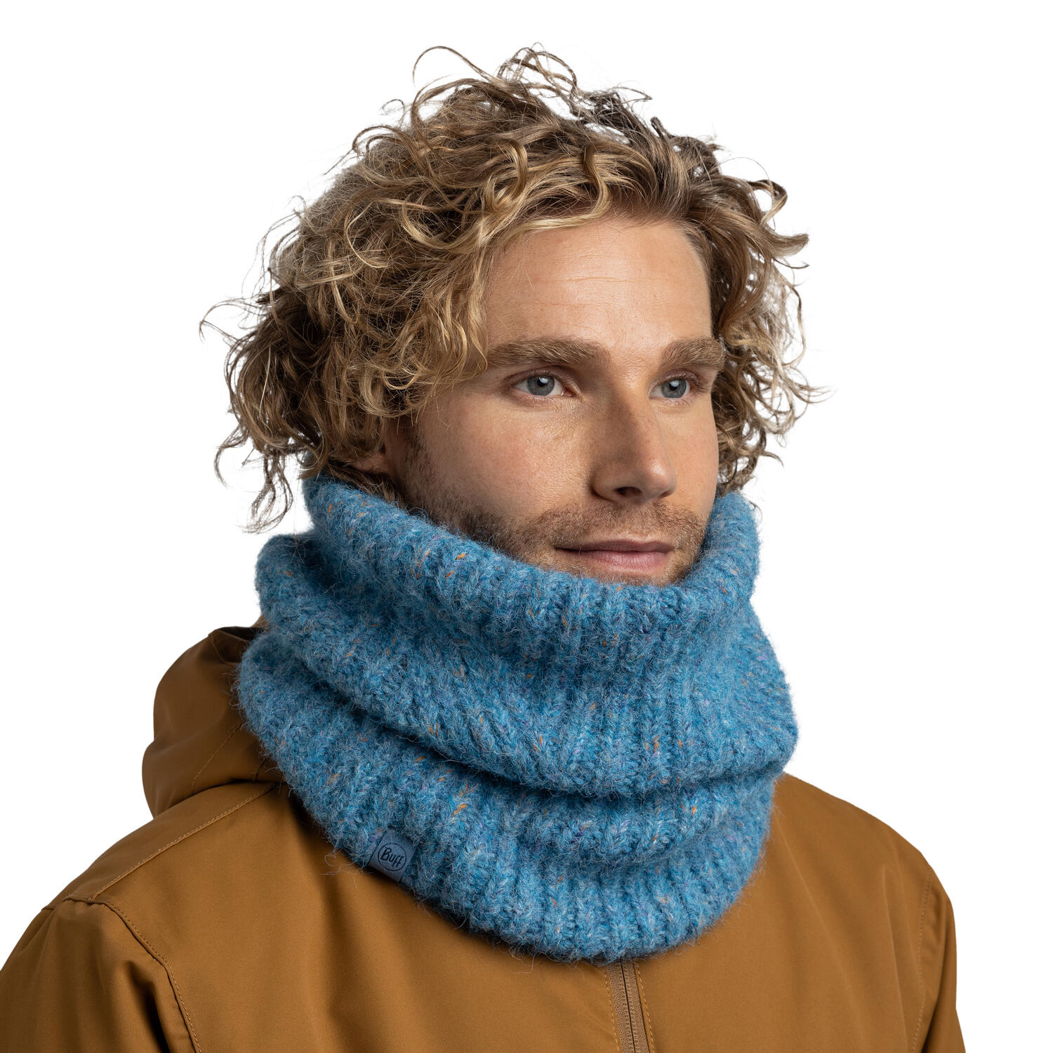 Braga de cuello Knitted & Fleece Mujer Buff Azul ÚNICA 4/5