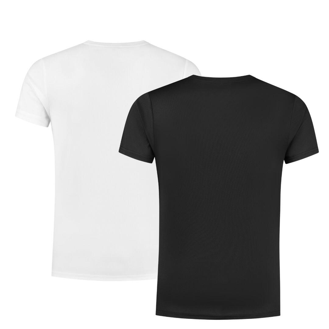 Herren Laufshirt 2er-Pack Kurzarmshirt 3/7