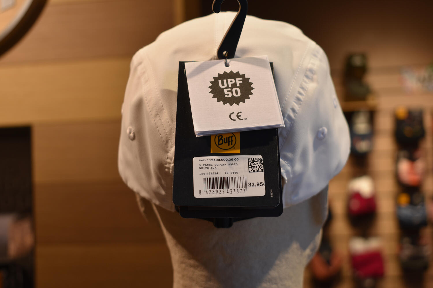 Boné Buff 5 Panel Go Branco Sólido 6/7