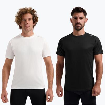 Heren hardloopshirts korte mouwen 2-pack sportshirts