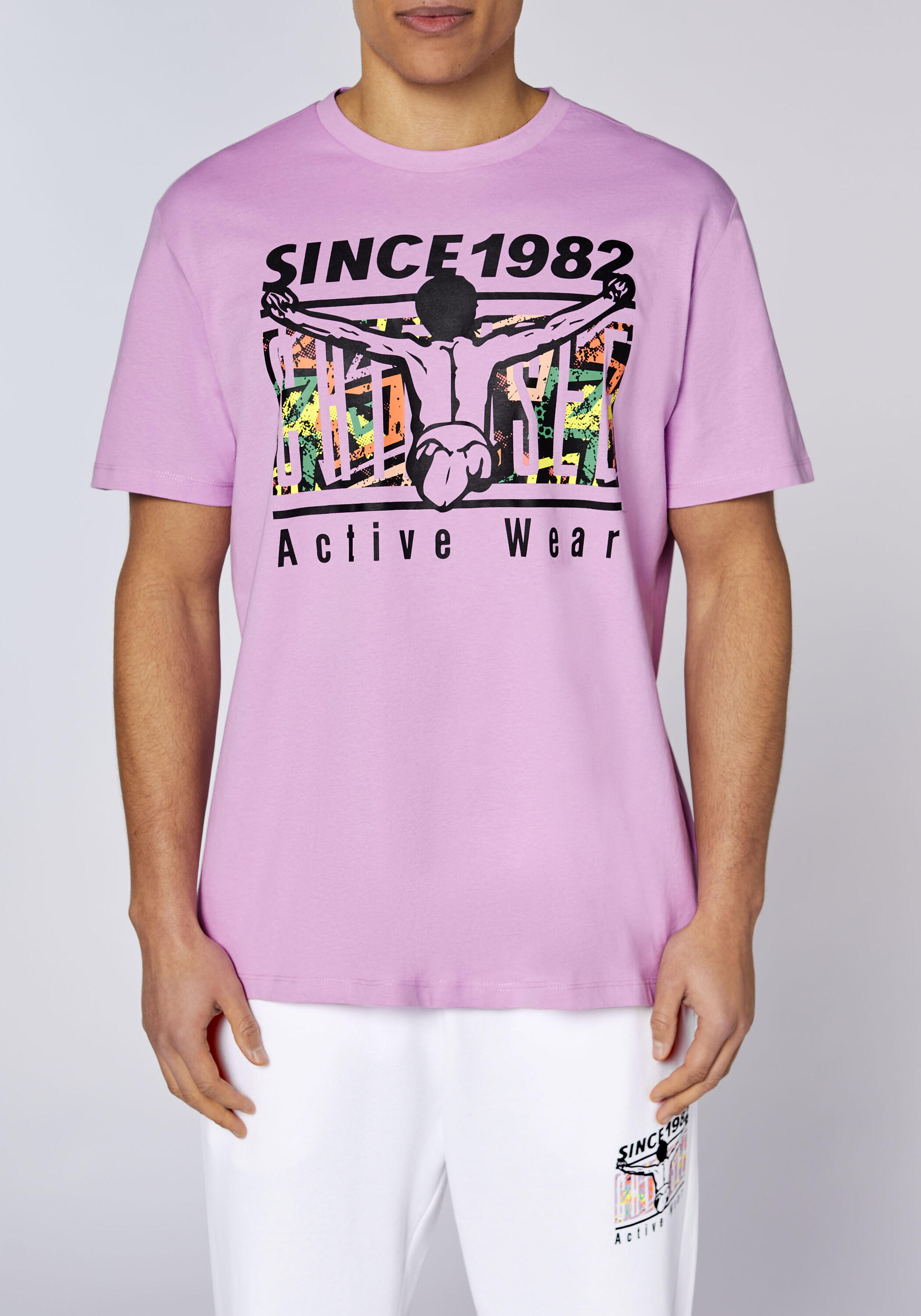 T-Shirt mit großem Retro-Frontprint 7/7
