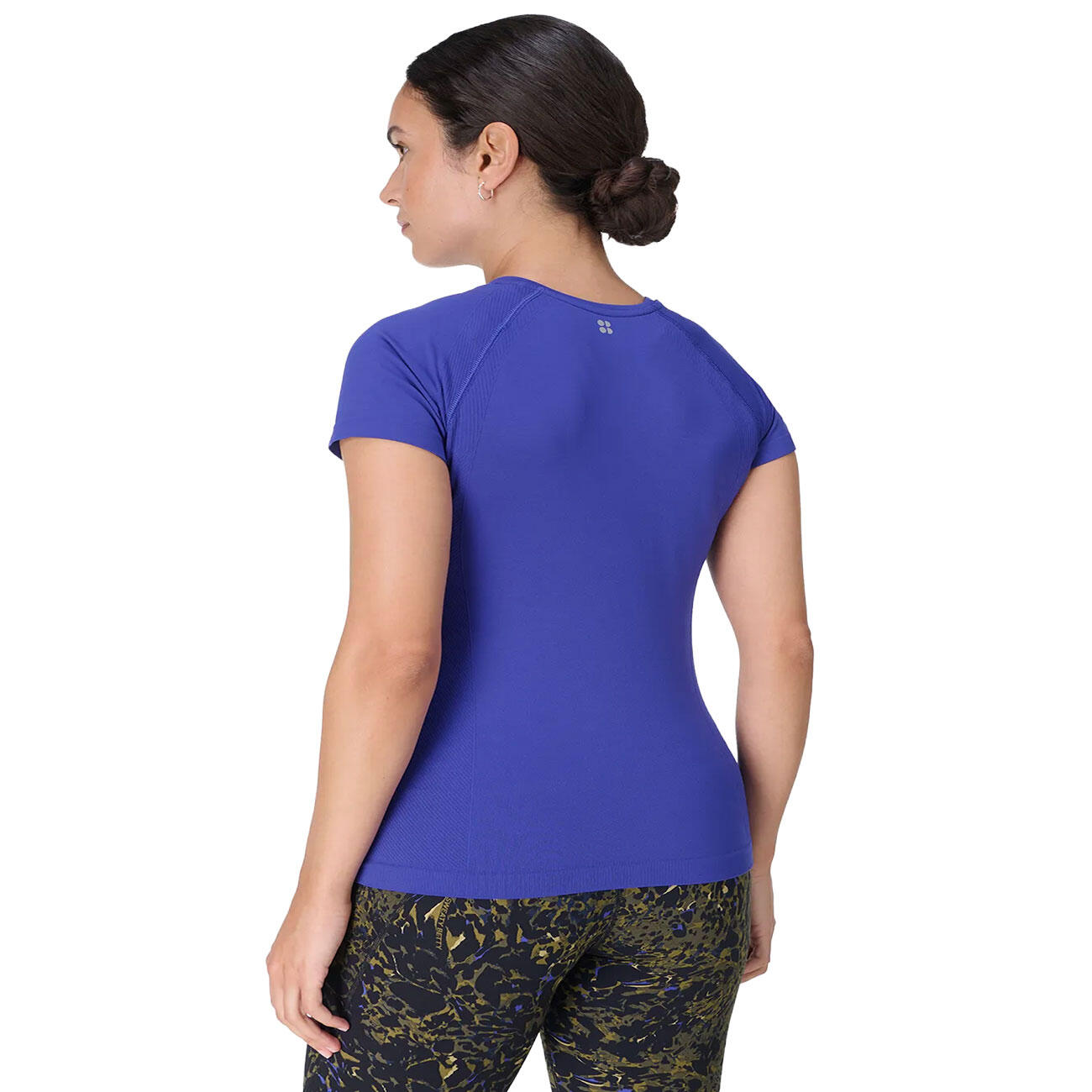 SWEATY BETTY Athlete Seamless Workout T-Shirt  KONINGSBLAUW S 4/7