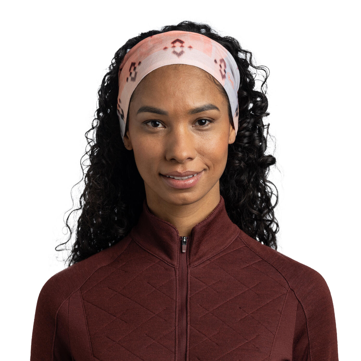 Opaska na głowę Buff Thermonet Headband - atnet rose pink 4/6