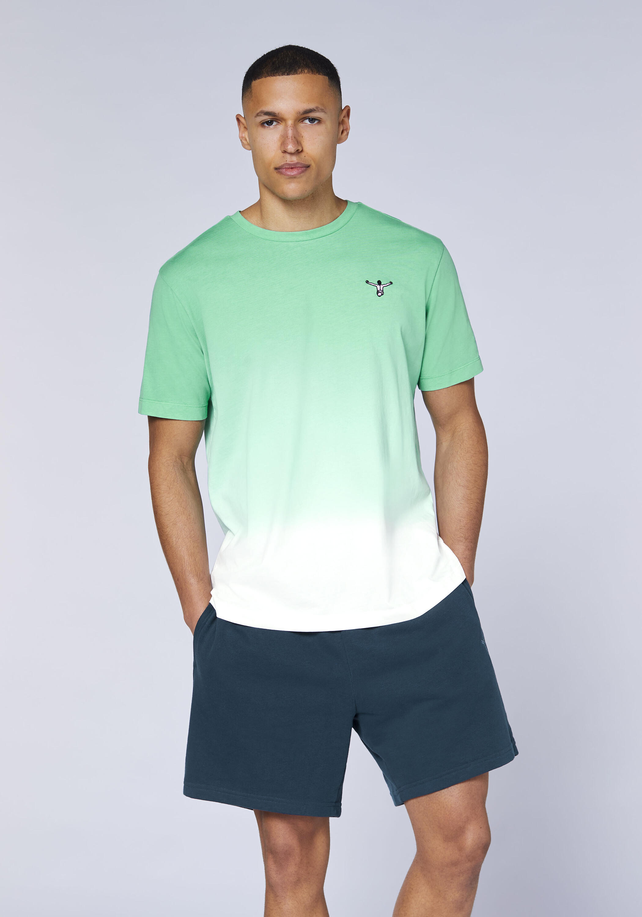 T-Shirt mit Dip-Dye Farbverlauf 3/7