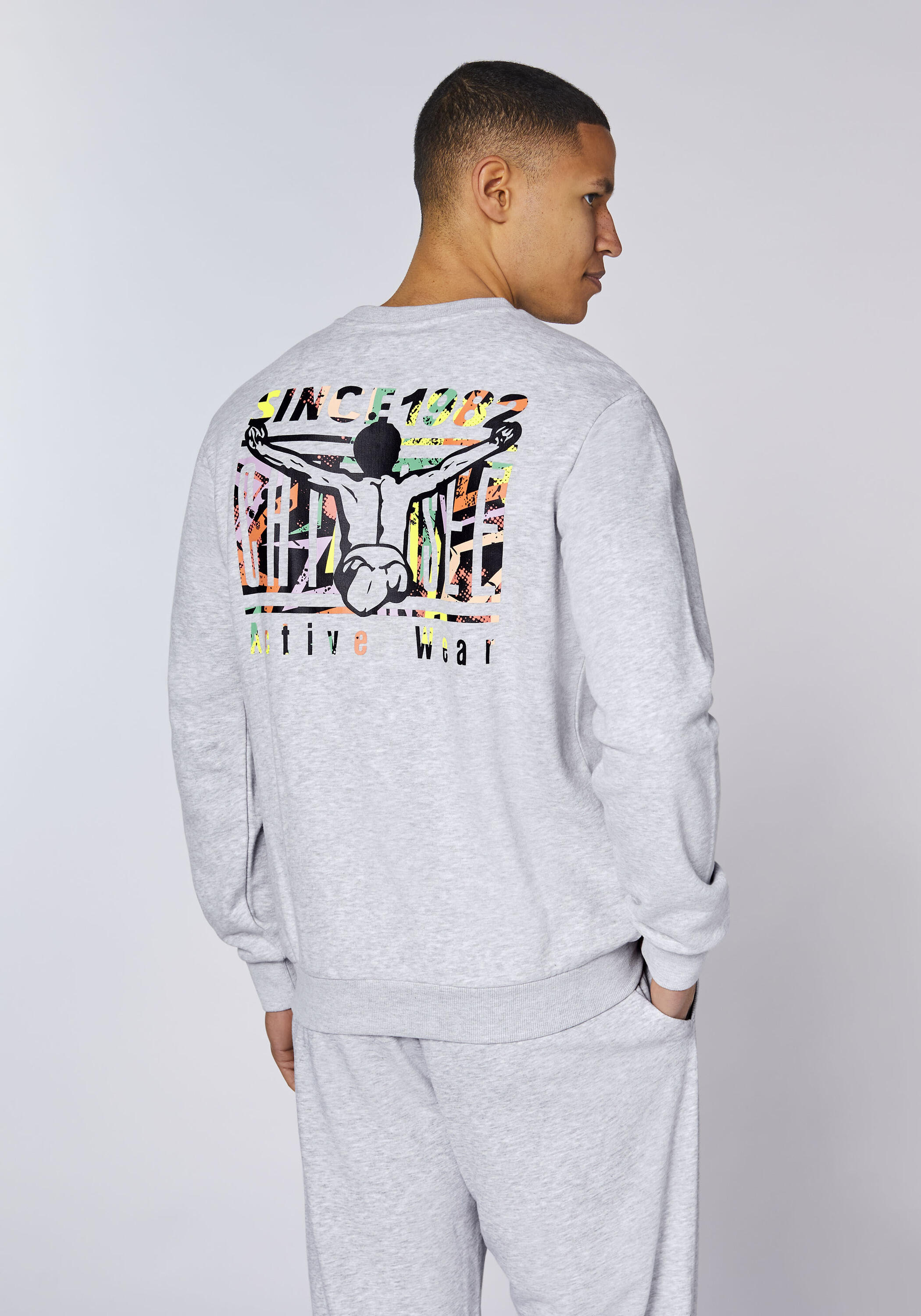 Sweatshirt mit Retroprint 4/7