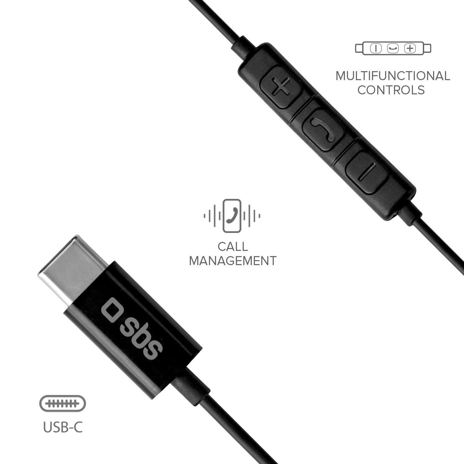 Studio Mix 100c - Auricolari con filo stereo e connettore USB-C 3/4