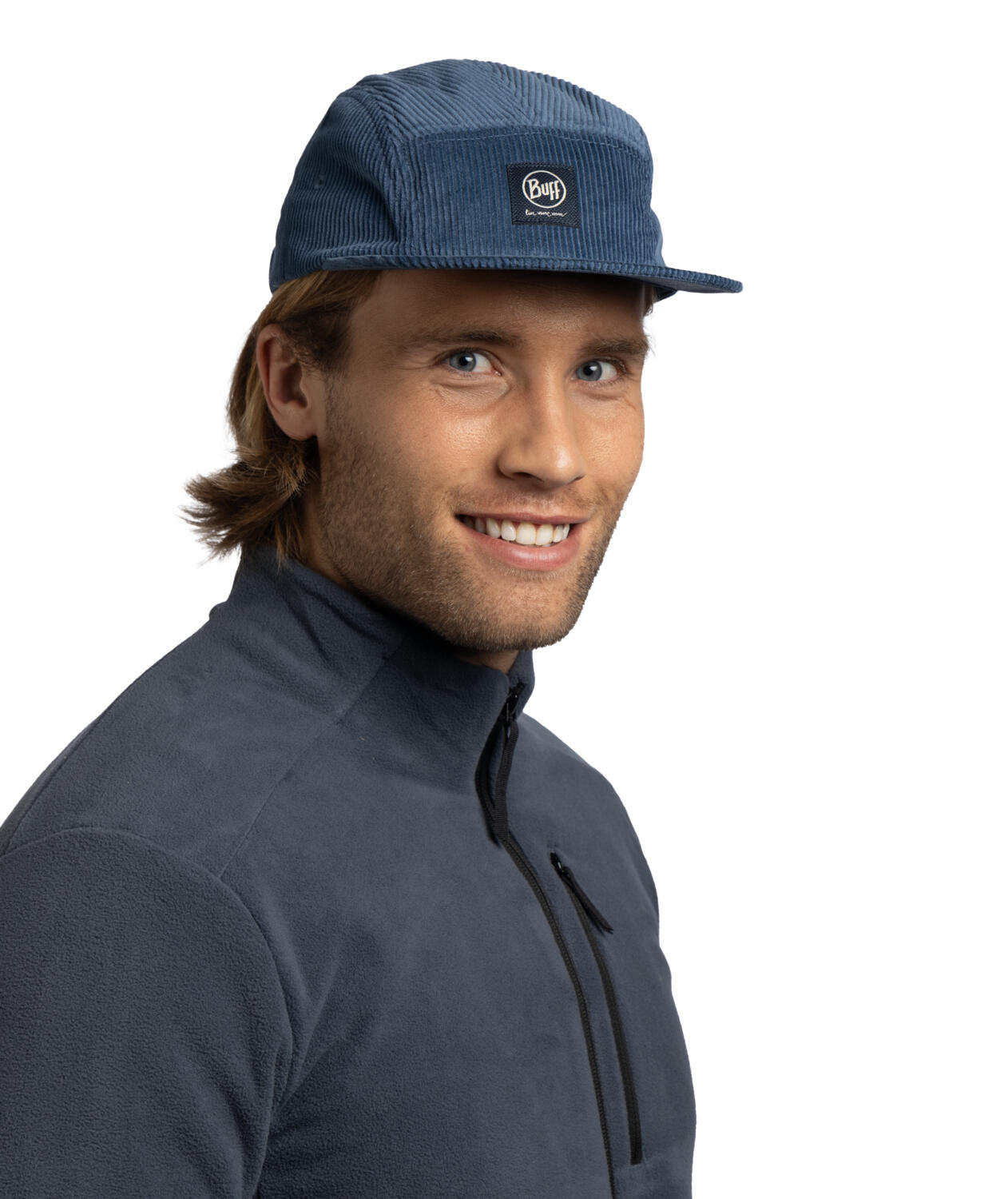 Unisex Buff 5 Panel Chill Cap Blauw 6/7