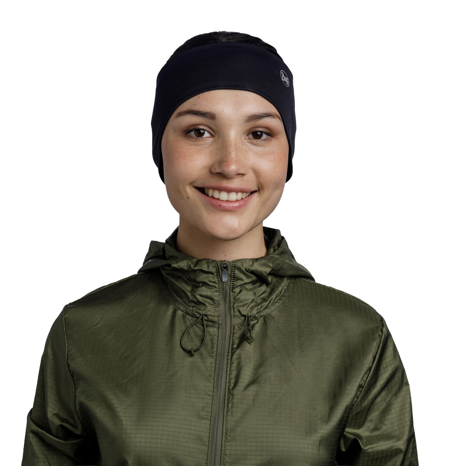 Buff Windproof Headband Grey Logo Grey 4/6