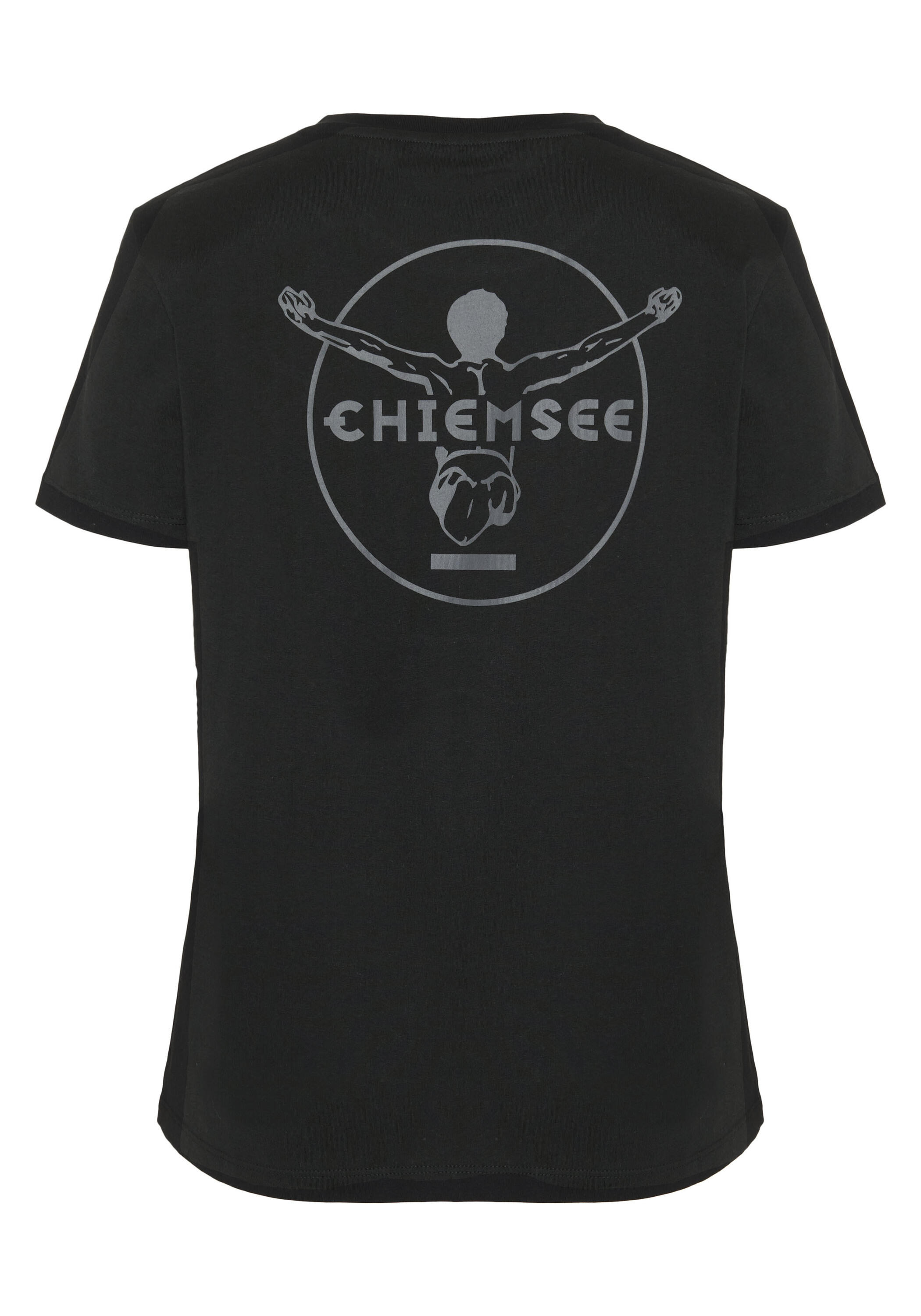 T-Shirt mit tonalem Stick & Print 2/7