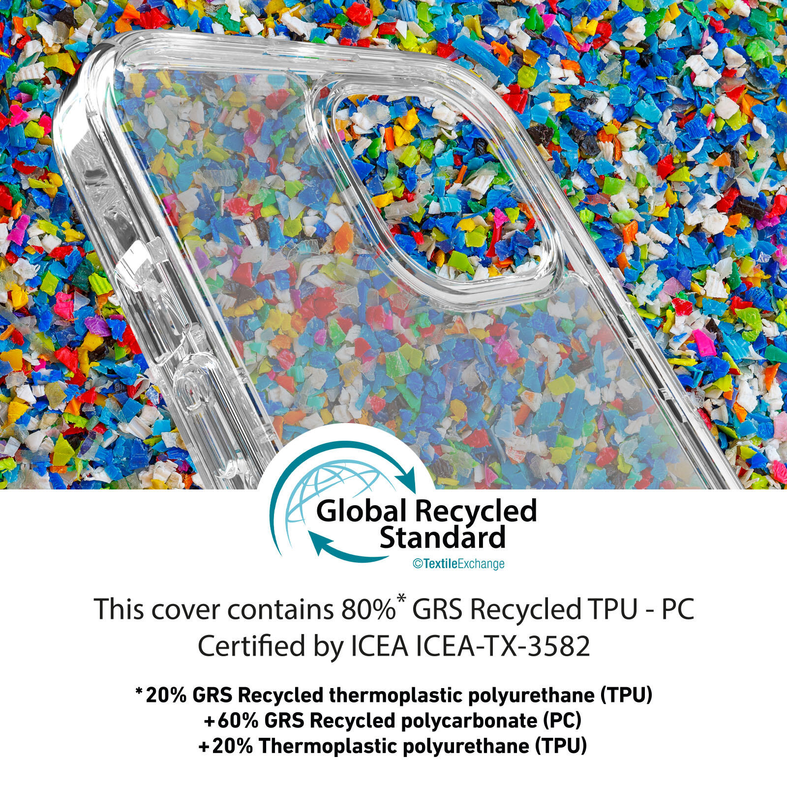 Cover eco-sostenibile in materiali riciclati per iPhone 15 Plus 3/7