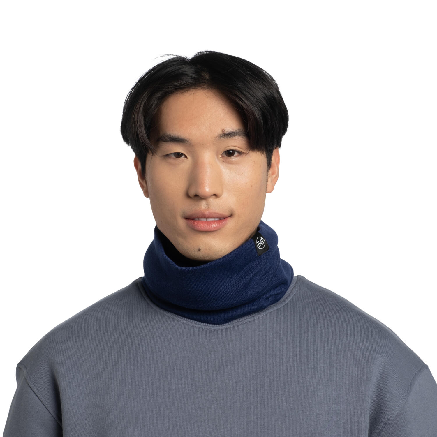 Braga de cuello Knitted Unisex Buff Azul oscuro 5/7