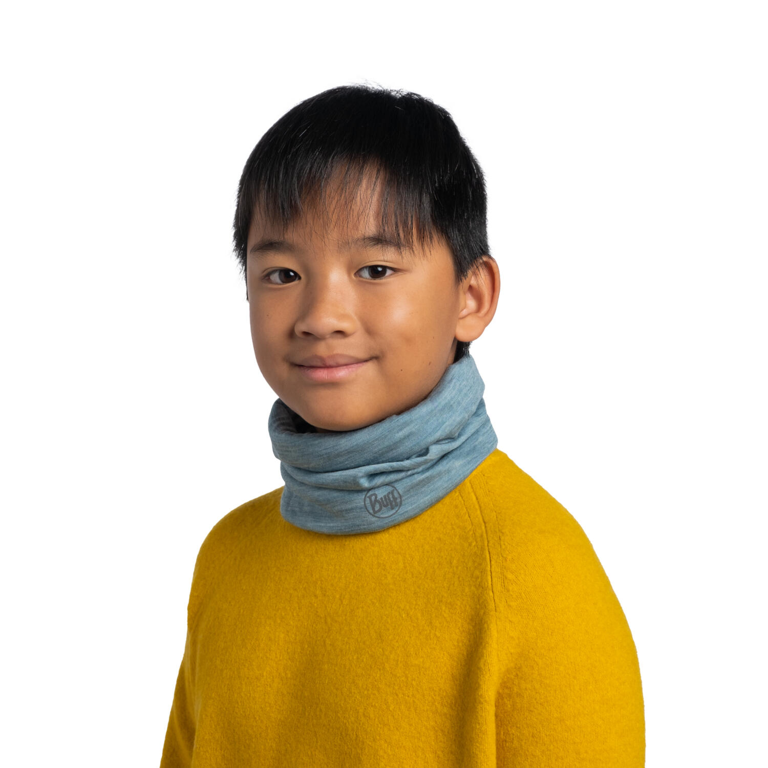 Tour de cou en merinos léger enfant Buff Solid 3/5
