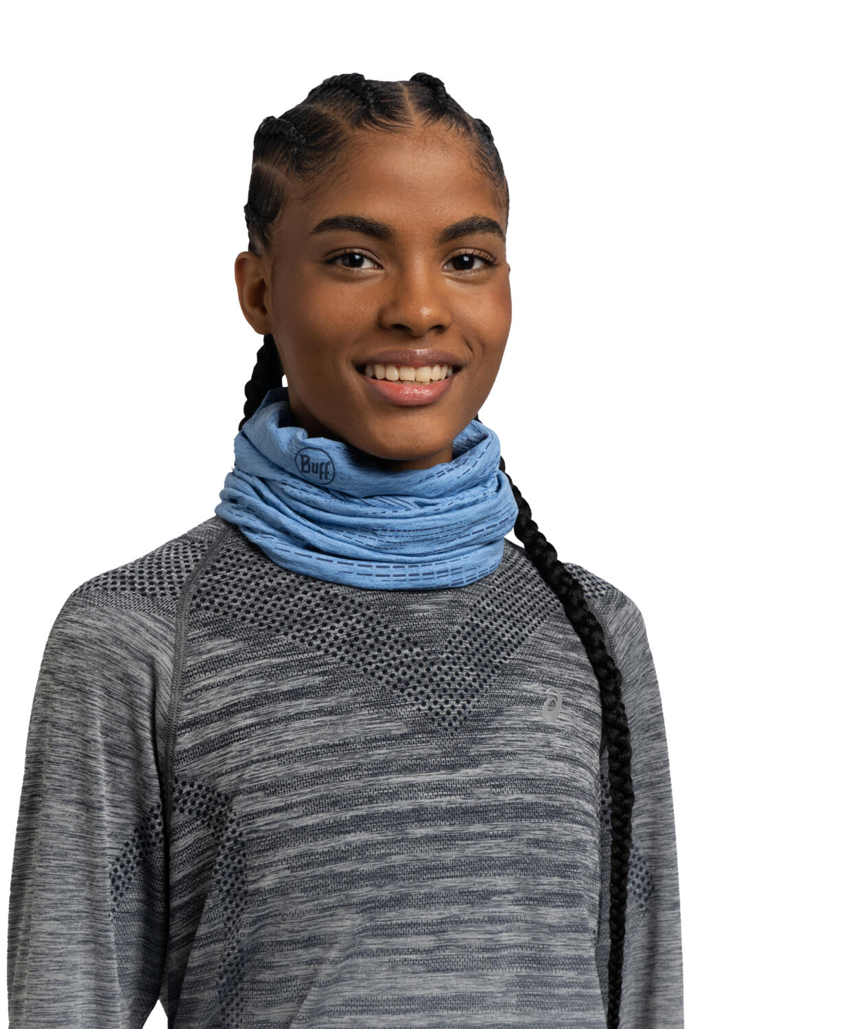 Braga de cuello DryFlx® Unisex Buff Azul 5/7