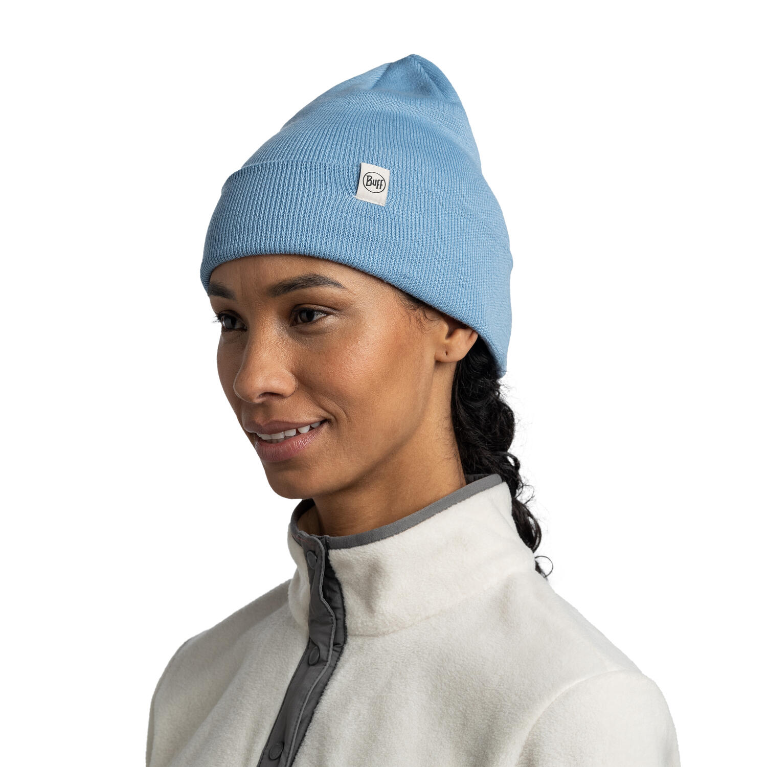 Bonnet Buff Knitted Bleu 6/7